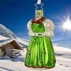 Inge-glas Christmas Pendant Red Green Christmas Dirndl