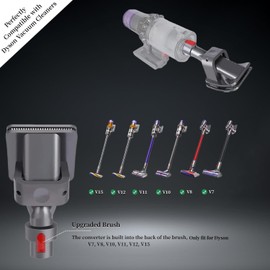 For Dyson Dog Brush Only Compatible with V7 V8 V10 V11 V12 V15 Vacuum Pet Grooming Kit with Extention Hose and Trigger Lock for Dyson Pet Attachment
