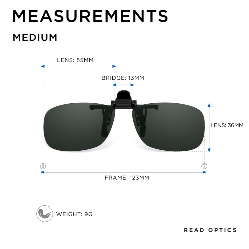 Read Optics Clip On Sunglasses Blue Light Glasses Drivers Glasses
