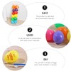 Kisangel Easter Egg, 24pcs Plastic Easter Egg Graffiti Easter Egg