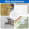 Pack of 200 Plastic Washers, 46 mm Plastic Washers, Polypropylene
