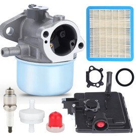 Harbot 799868 Carburetor + 795259 Cleaner Cover For Briggs & Stratton 14111 498170 497314 497586 498254 498255 498966 Craftsman 625 6150 Engine With 496116 795259 Filter Primer Base