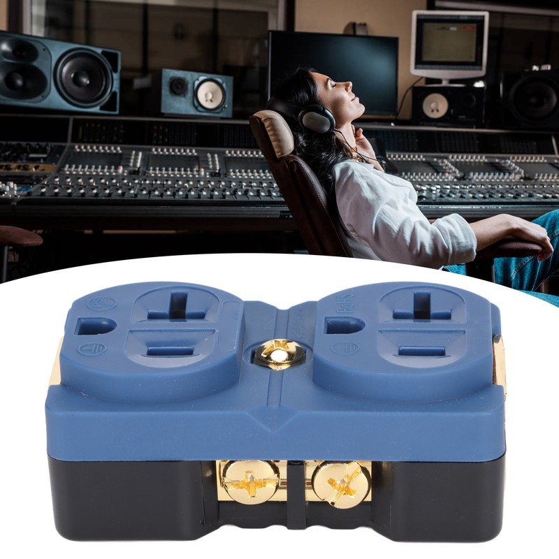 DP‑1G Audiophile Pure Copper Duplex Socket 20A 125V Copper 24k