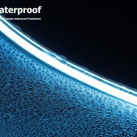 Galgreen Neon Rope Lights, 16.4ft Rope Lights with Dimmable Remote and Adapter, Waterproof Flexible Smart Led Strip Lights for Bedroom, Super Bright DIY Neon Sign, Indoor Outdoor Wall Decor Blue