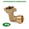 GGTE 90 Degree Water Hose Elbow for RV with Easy