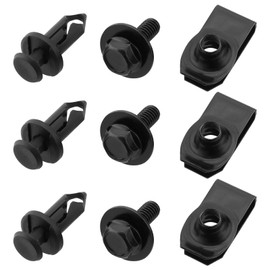 VGOL 70Pcs Engine Under Cover Splash Shield Guard Body Bolts Bumper Fender Liner Push Retainer Fastener Rivet Clips Compatible with Honda
