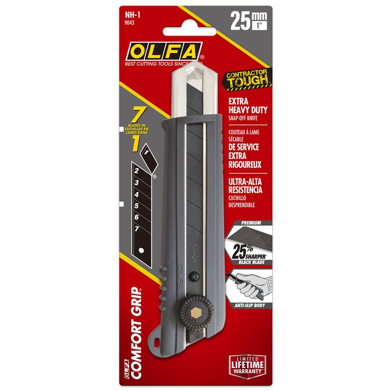 OLFA 25mm Extra Heavy-Duty Utility Knife (NH-1) - Multi-Purpose Custom