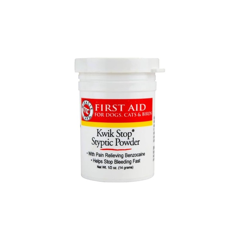 Miracle Care Kwik Stop Styptic Powder, 0.5 Oz