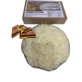 Kataifi Shredded Fillo Dough for Dubai Chocolate Bar Pistachio, Kadayif for Knafeh Pistachio Chocolate Bar Pastry in Cardboard Box 7 OZ 200 gr Knafeh Kunafa Katafi Kunefe Kadaifi Phyllo Dough Chilled Kadafi Dubai Katifi Kanafeh