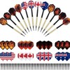 HRLORK 12 Packs Darts Set Plastic Soft Tip Darts Flights