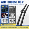 3 wipers Replacement For 2011-2016 2017 2018 2019 2020 2021