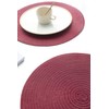 Floroom 15 Inch Round Braided Placemats Set of 4, Washable