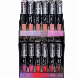 Aqua Rouge Matte Liquid Lipstick and Clear Lipgloss Duo by She Makeup (AR02 Snuggle)