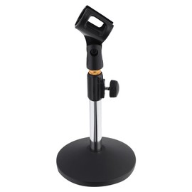 Aswalling Desk Microphone Holder for Microphone Stand Metal Base Desktop Bracket for Home Live Broadcast Online Conference