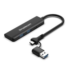 The Simplecom CH385 SuperSpeed USB-A and USB-C 4-Port Combo Hub