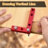Small Square Aluminum Alloy Center Finder Tool Dowel Drill Guide