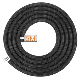 Cable Cover Organiser Cable Tube Self-Closing 13-18 mm 5 m Black