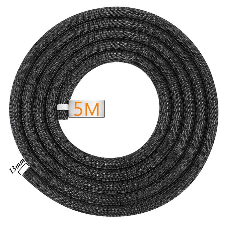 Cable Cover Organiser Cable Tube Self-Closing 13-18 mm 5 m