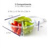 Orii Orii 4 Piece Glass Food Storage Compartment Containers with