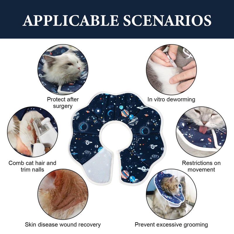 Cat Cone Collar Soft Cat Cones to Stop Licking for