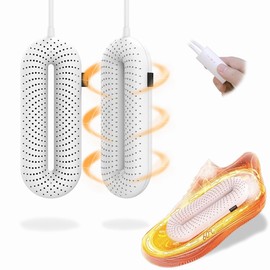 KEEPSORT - Secador de zapatos con 1532 agujeros de disipación de calor, secado de 360°, secador de pies elimina malos olores. 3 tiempos, Blanco, Timing