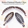 Pecieco 3 Pcs Banana Clips for women 5.5 Inch Large