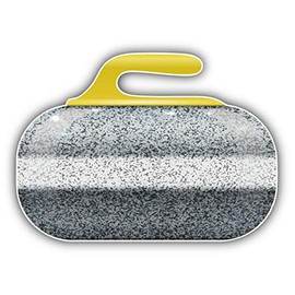 MAGNET Curling Stone Vinyl Magnet Bumper Refrigerator Sticker Magnet Flexible Reuseable Magnetic Vinyl 5"