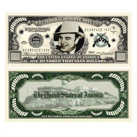 AL CAPONE $100,000.00 BILL (w/protector)
