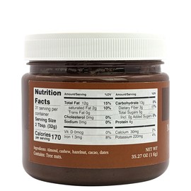 Nutural World - Smooth Nutty Chocolate Spread 35 Oz (1kg)