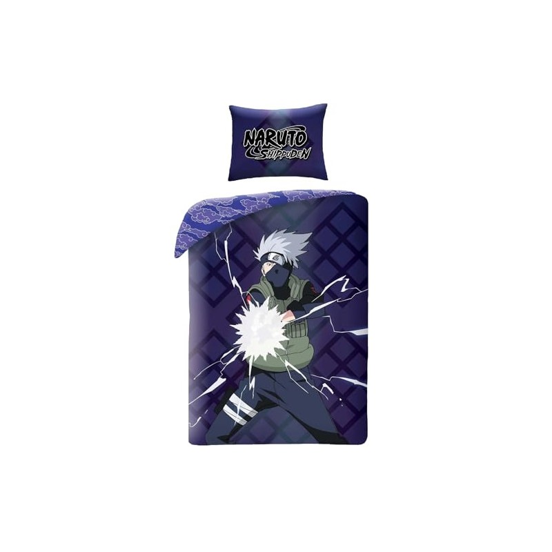 Halantex Naruto Shippuden Kakashi Hatake Reversible Duvet Cover Set, 140