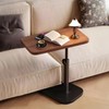 Varku C Shaped End Table,Side Table for Couch,Small TV Tray