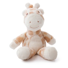 Aurora, 60616, Baby Gigi Giraffe Rattle, Soft Toy, Brown