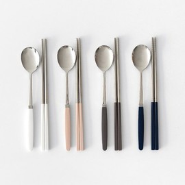 (Nicot) Domestically Produced Nicot Cotton Candy 4-Person Cutlery Set / (니코트)국내생산 니코트 코튼캔디 4인 수저세트