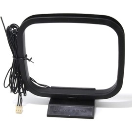 AuBee Terrestrial AM/FM Radio Indoor Antenna AM Loop Antenna FM Feeder Antenna Compatible with Sony Sharp 3 Pin Connector