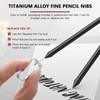 Stylus Pen Replacement Tips Nibs Titanium Alloy Fit for Lamy