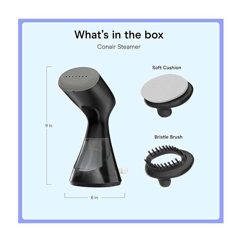 Conair Portable Handheld Garment Steamer - 1100W Compact Design