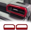 BORUIEN Dark Red Dashboard Air Vent Outlet Cover for Toyota