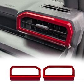 BORUIEN Dark Red Dashboard Air Vent Outlet Cover for Toyota Tacoma 2024 2025 and 4Runner 2025 Interior Accessories Center Console Side Frame Decor Trim Cover (Dark Red, Air Vent Cover)