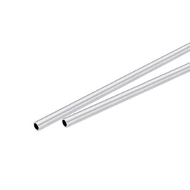 sourcing map 6063 Aluminum Round Tube 4mm OD 3mm Inner Dia 300mm Length Pipe Tubing 2 Pcs