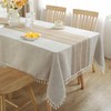 Cenebonxy Rustic Fall Table Cloth Rectangle Table Cloths, Cotton Linen