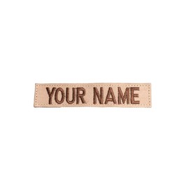 Marine Name Tape, with Fastener, Desert Marpat, Black, OD Green, Desert Tan, White (with Fastener, Desert Tan)