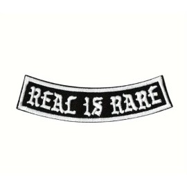Gaugeusa Real is Rare Embroidered Patch - Iron-On/Sew-On Badge for DIY Clothing 1x4 Inch