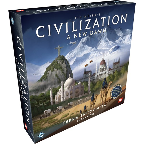 Civilization A New Dawn Terra Incognita Board Game Expansion | Tactical Strategy Game for Adults and Teens | Ages 14+ | 2-5 Players | Average Playtime 1-2 Hours | Made by Fantasy Flight Games