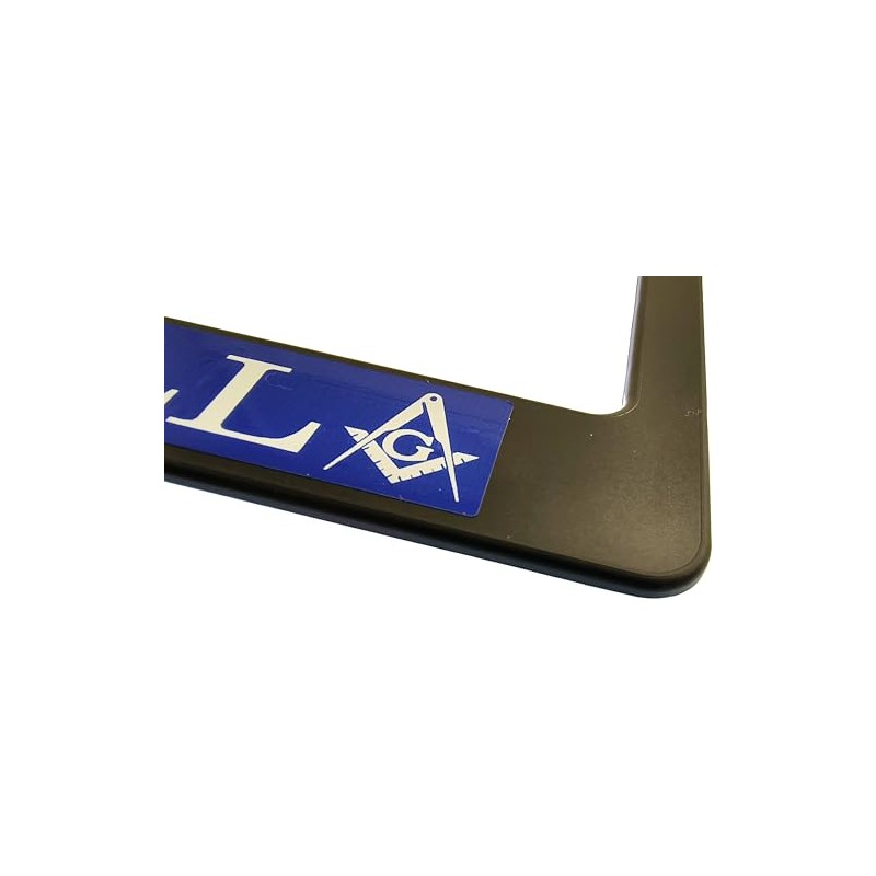 Prince Hall Mason F. & A.M. Text Decal Plastic License