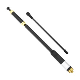 ECSiNG SMA-Female Retractable Antenna AL-800 Dual Band VHF/UHF 144/430 MHz Compatible with Baofeng Compatible with Quansheng Walkie-Talkies