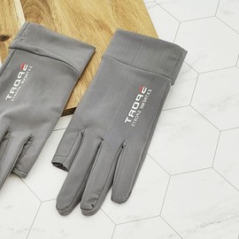 Cool Two Grey Finger Driving & Cycling Gloves Hiking Gloves