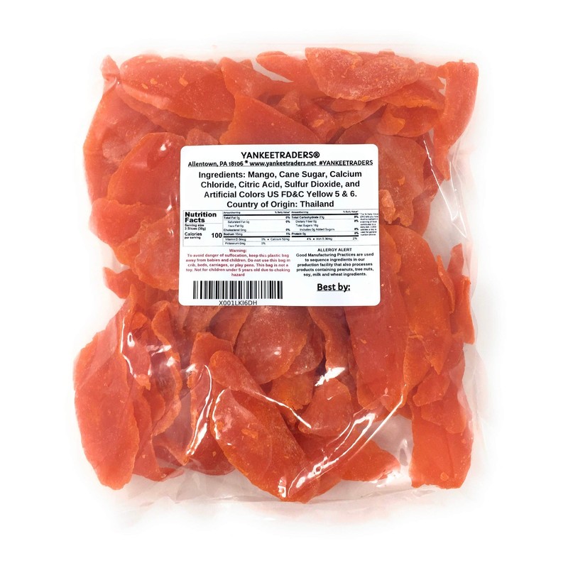 YANKEETRADERS Mango Slices (Dried) ~ 2 Lbs