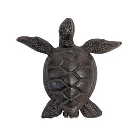 Treasure Gurus Cast Iron Turtle Hide A Spare House Key Door Lock Small Box Secret Outdoor Garden Statue Decor