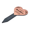 OriginDesigned Brother Heart Shaped Engraved Memorial Plaque Stake - Copper