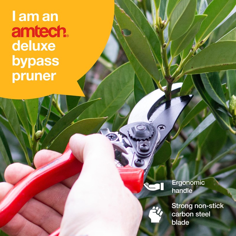 Amtech U0375 Deluxe by-Pass Pruner - Cushion Grip